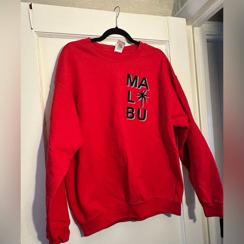 Red Malibu Graphic Men's Sweater